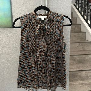 Diane von Furstenberg 100% silk shell